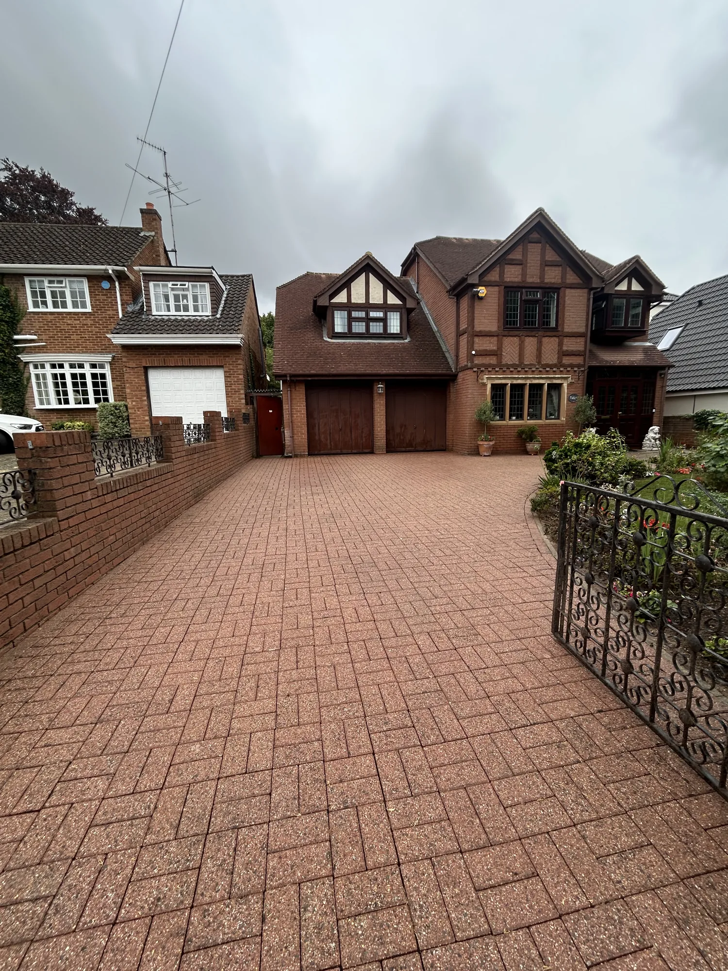 Block paved driveway after pressure washing in Rickmansworth