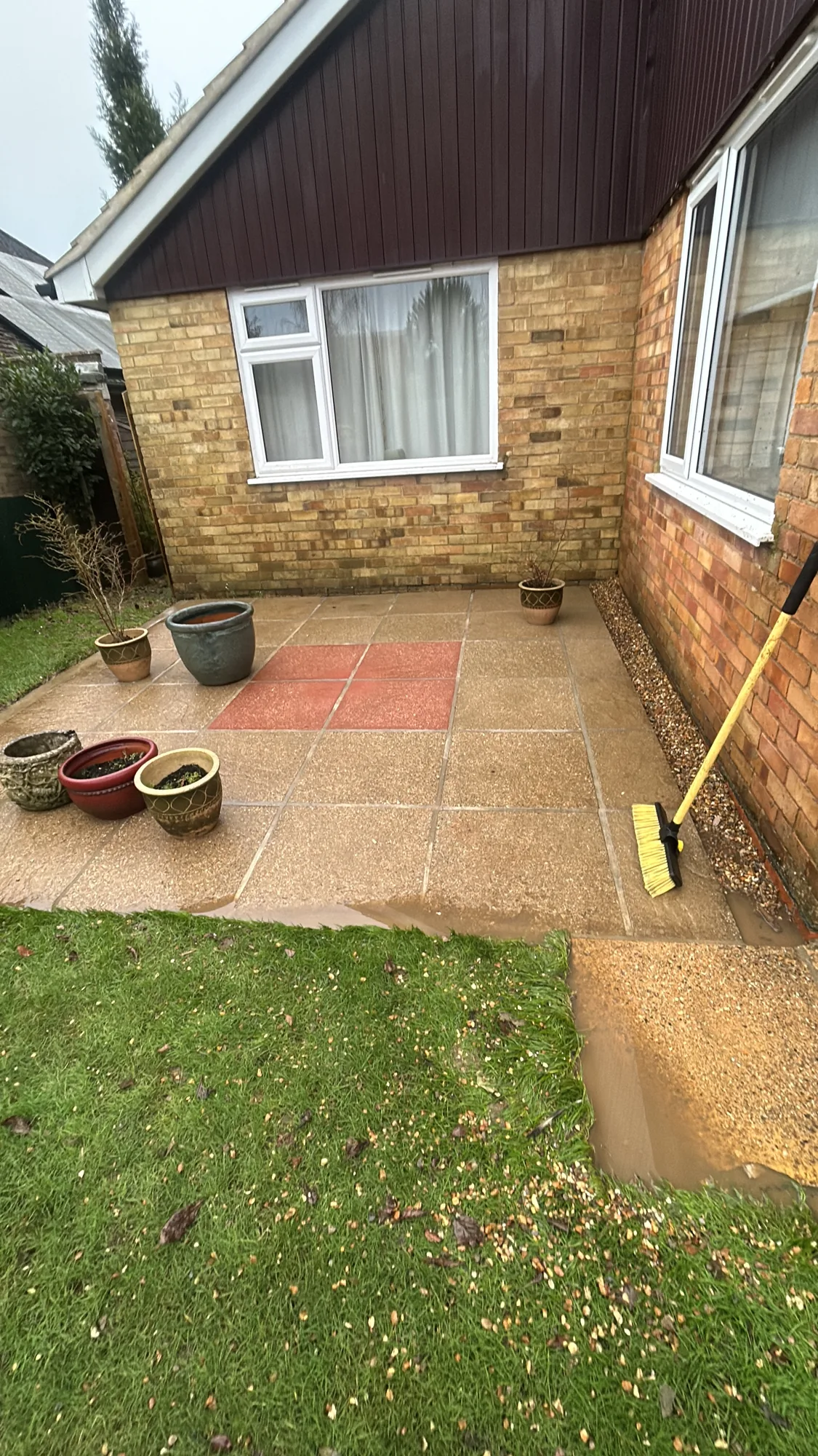 Patio slabs after pressure washing in Rickmansworth